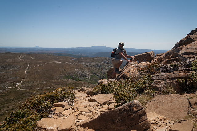 Rock climbing in Tasmania (photo by Tim Lucas)
