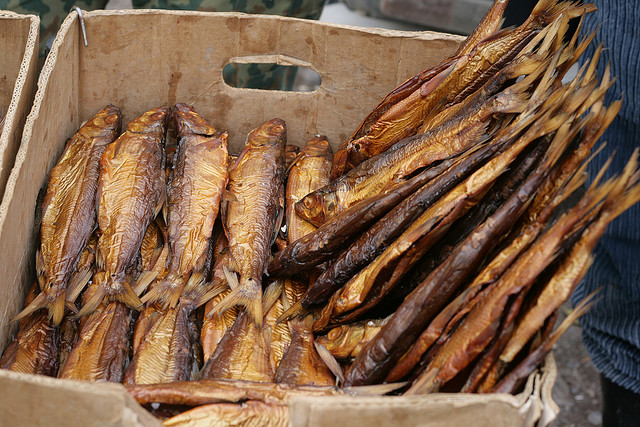 Smoked fish from Lake Sevan (photo from Arthur Chapman)