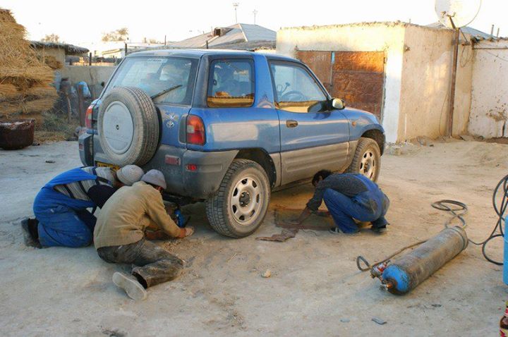Maybe you will get lucky and find a mechanic or 3 in Uzbekistan (photo by Central Asia Rally)
