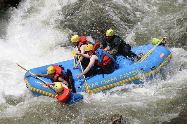 white water rafting