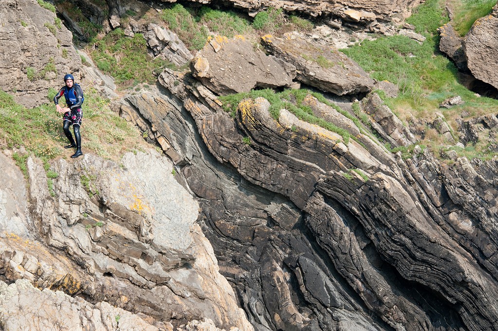 unusual extreme watersports - coasteering