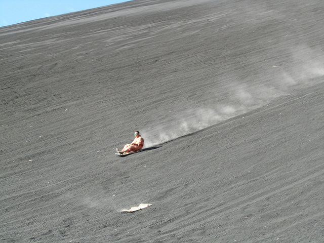 volcano boarding in Niceragua - one of the best places for extreme sports