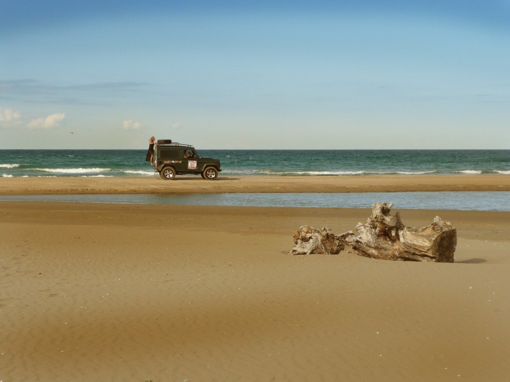 driving the caucasus on sinop beach