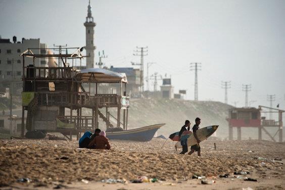 Surfing in Gaza (Photo credit: Gaza Surf Club)