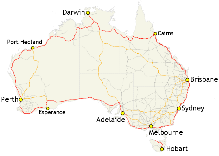 big lap of Australia