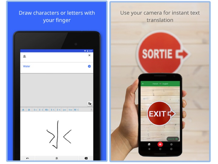 Google Translate travel apps