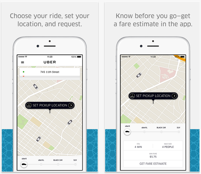 Uber travel apps