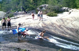 natural waterslides
