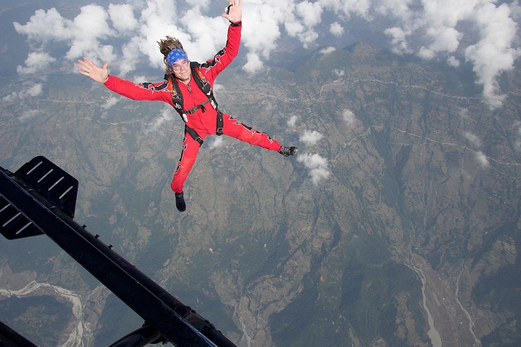 skydiving helicopter