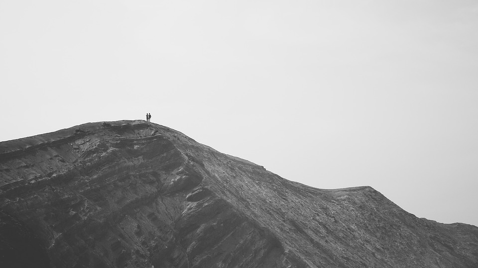 Hikers Climb Hike Hill Adventure Couple Daylight