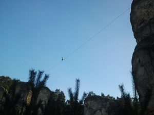 record for longest blindfold slackline walk